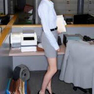 Aritizia Babaton Chisel skirt size 2, heather grey EUC like new